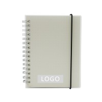 A6 spiral bound plastic cover   MOQ 50 pcs/ business gift/ wholesale /customized logo notebook