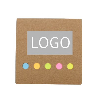 Kraft cover  mini  pad /Memo pads/ Removable bookmark /customized logo /MOQ 50 pcs custom sticky notes