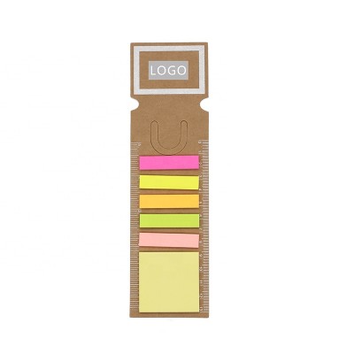 ruler sticky notes pad   /Memo pads / Removable bookmark /customized logo /MOQ 50 pcs